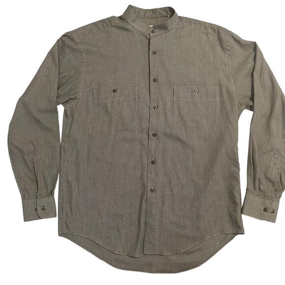 Yves Saint Laurent  men's band collar long sleeve button down size 15 1/2 (M) - Picture 1 of 8